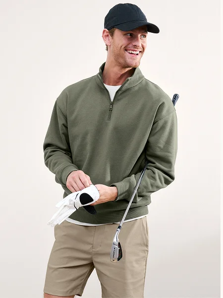 LuxeFleece Men's Half Zip Pullover