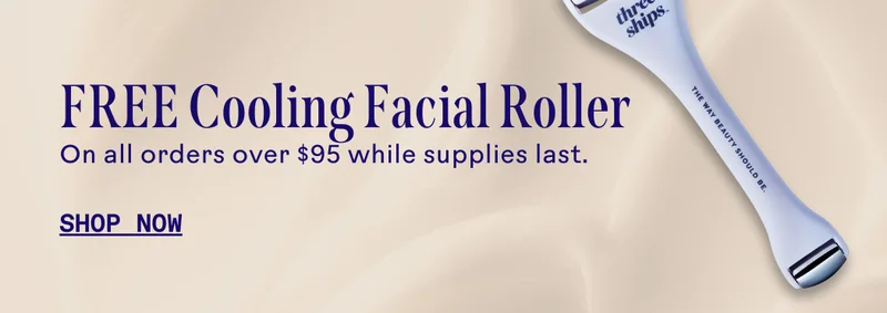 Free cooling facial roller on orders over $95.