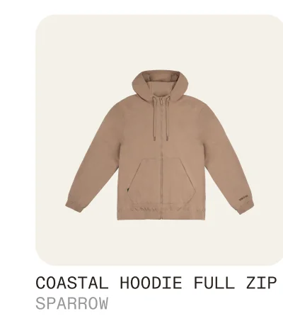 Coastal Hoodie Full Zip Sparrow