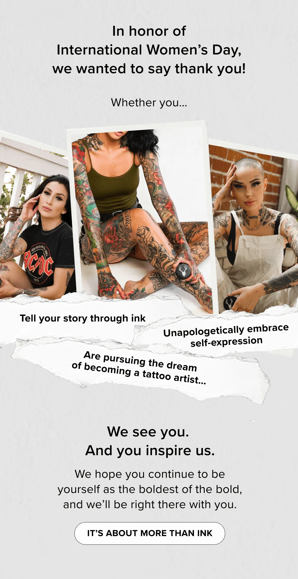 [ It’s About More Than Ink ]