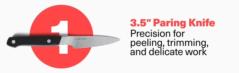 3.5″ Paring Knife Precision for peeling, trimming, and delicate work