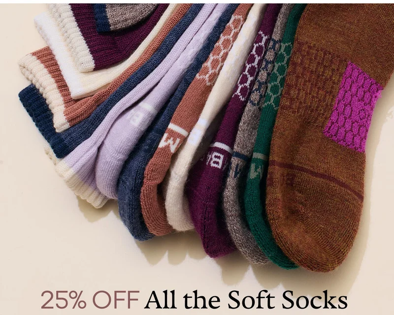 25% OFF All the Soft Socks