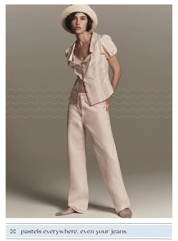 pastels everywhere. even your jeans