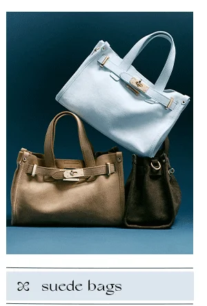 suede bags