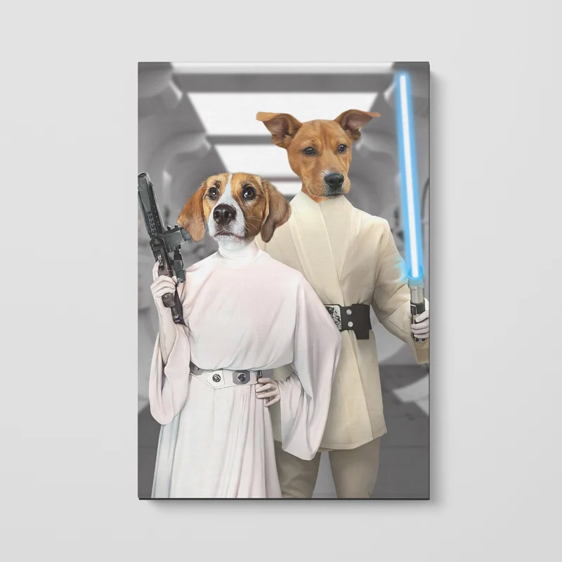 The Space Siblings Custom Canvas