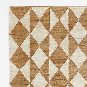 Toulon Jute Diamond Checkered Area Rug