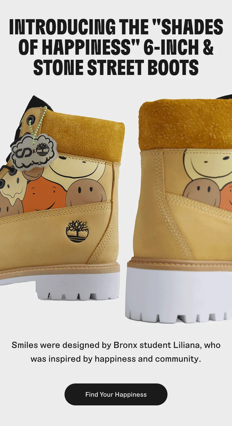 Introducing the "Shades of Happiness" 6-inch & Stone Street Boots. Find your happiness.