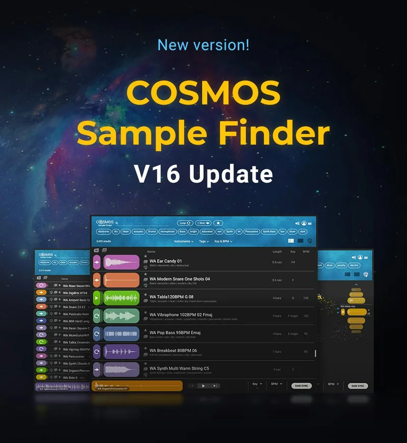 New! COSMOS Sample Finder V16 - See What's New