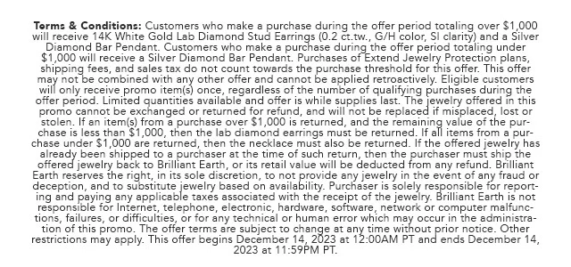 Promo Terms