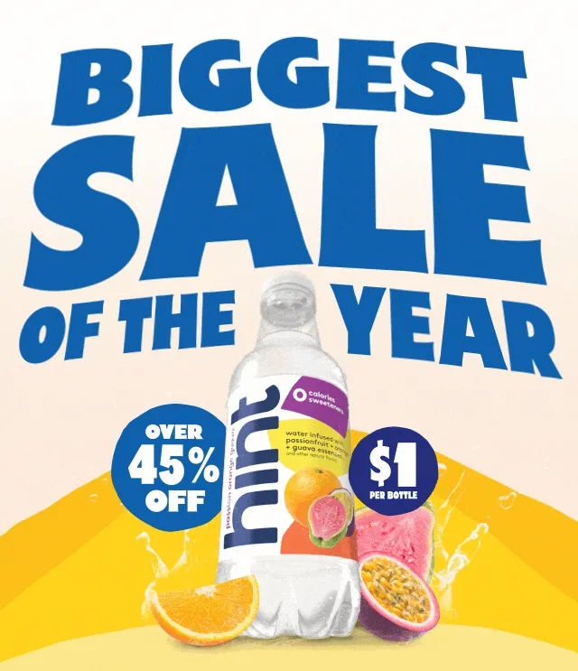 Biggest Sale of the Year. Over 45% Off. $1 per bottle