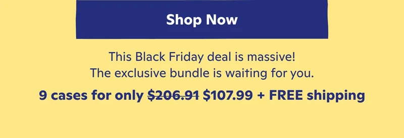 9 cases for only $107.99 + FREE shipping