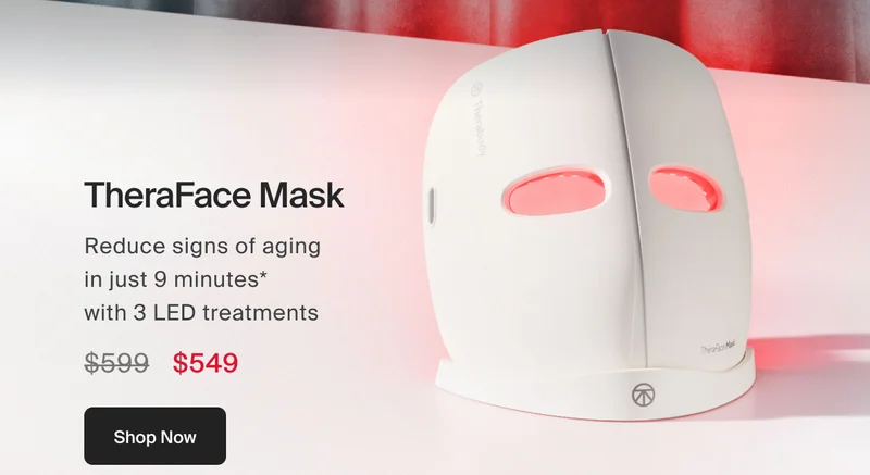 TheraFace Mask | Reduce signs of aging  in just 9 minutes*  with 3 LED treatments | Shop now
