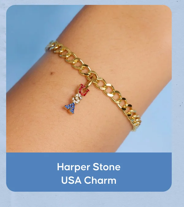 Harper Stone USA Charm