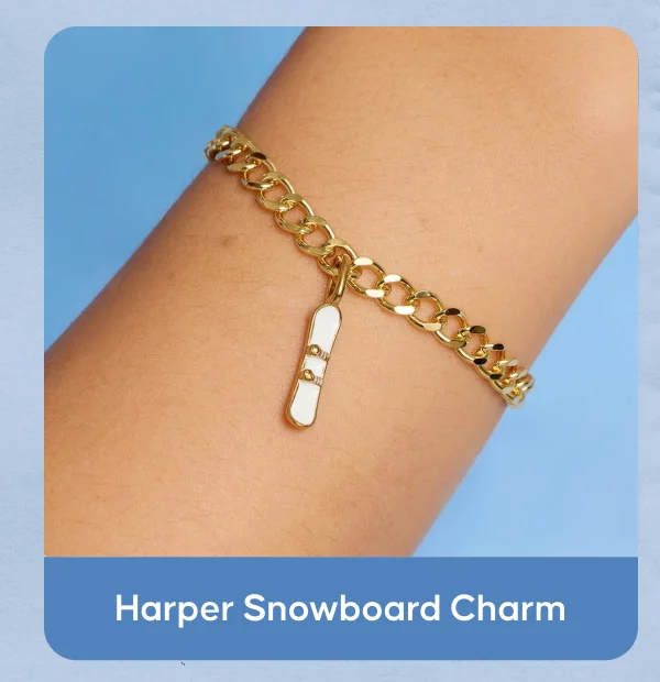 Harper Snowboard Charm
