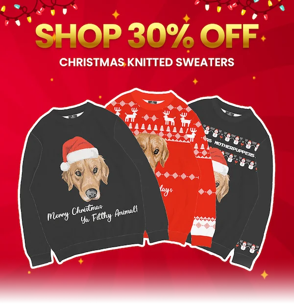 Your pet's face on a Christmas sweater
