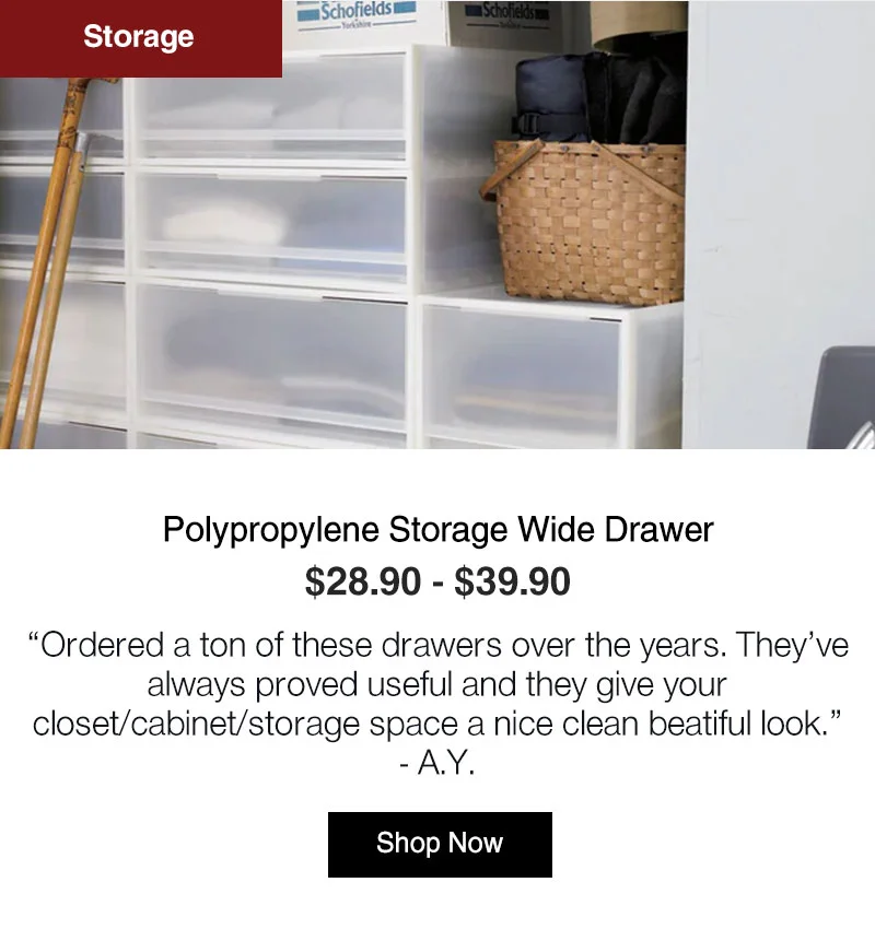 Shop Polypropylene Storage Wide Drawer
