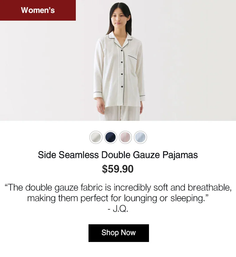 Shop Women's Side Seamless Double Gauze Pajamas