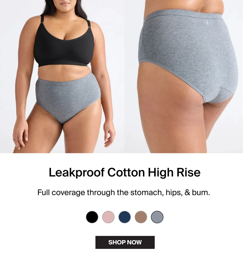 SHOP LEAKPROOF COTTON.