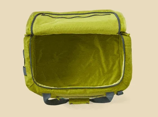 Animated GIF of cubes being packed into a Black Hole Duffel.