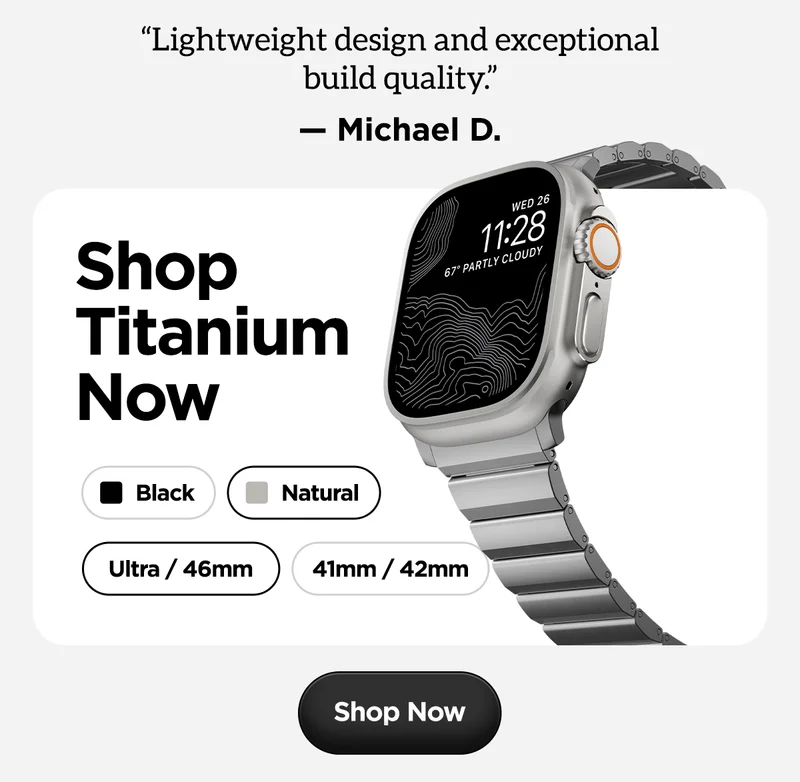 Shop Titanium Band Now.