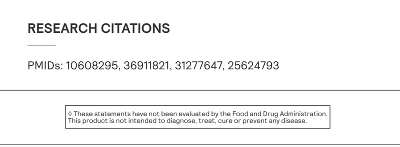 Research citations: PMIDS: 10608295, 36911821, 31277647, 25624793