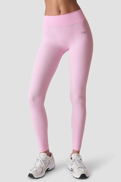 Image of Smooth Seamless Mid Waist Tights Lady Pink