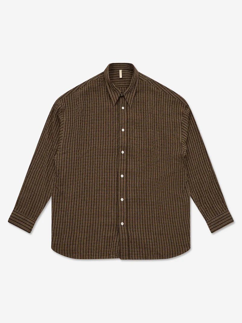 Image of Sunflower Stable Shirt - Khaki Brown Check