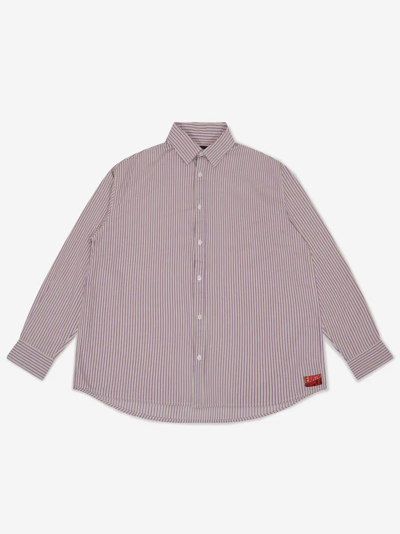 Image of Earth People Stripe Shirt - Purple