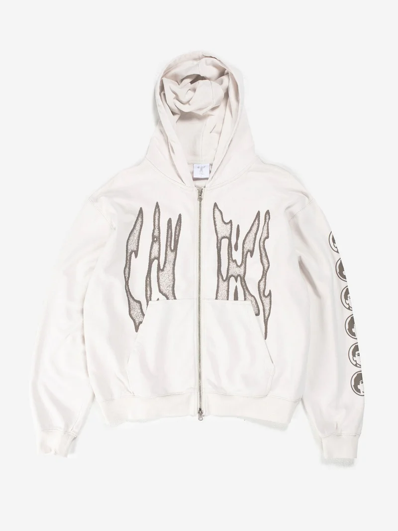 Image of Candice Razor Zip Hood - Bone