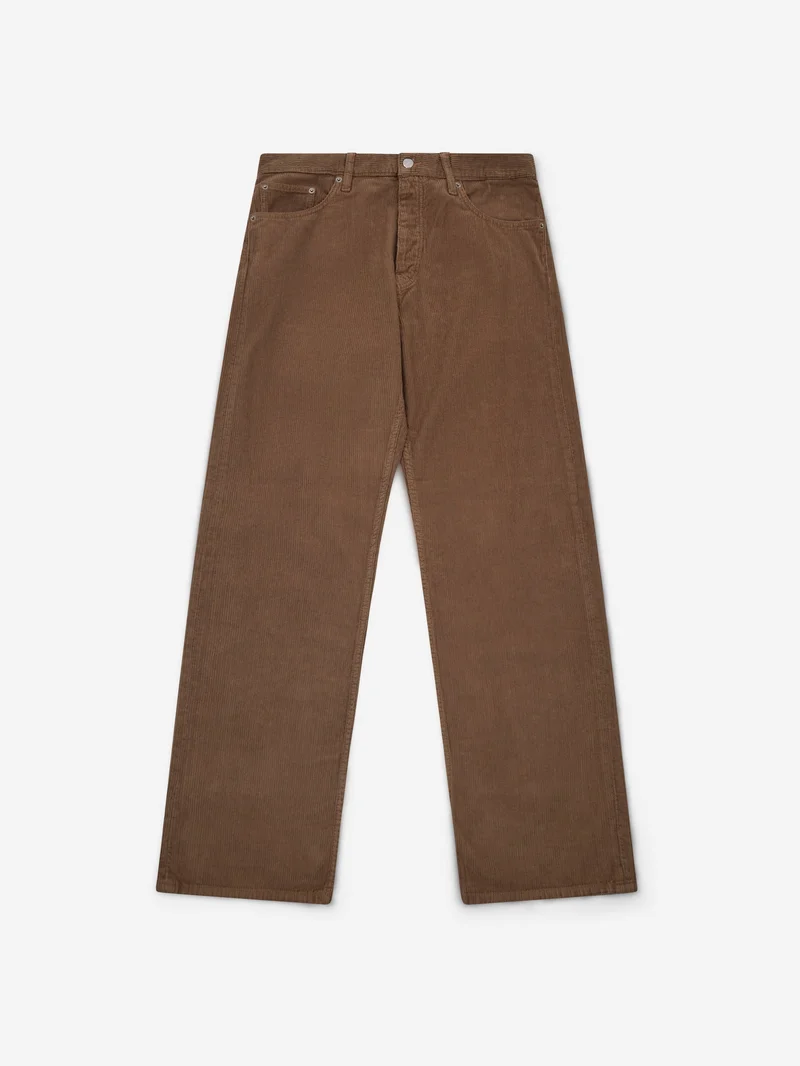 Image of Sunflower Loose Cord Trouser - Taupe