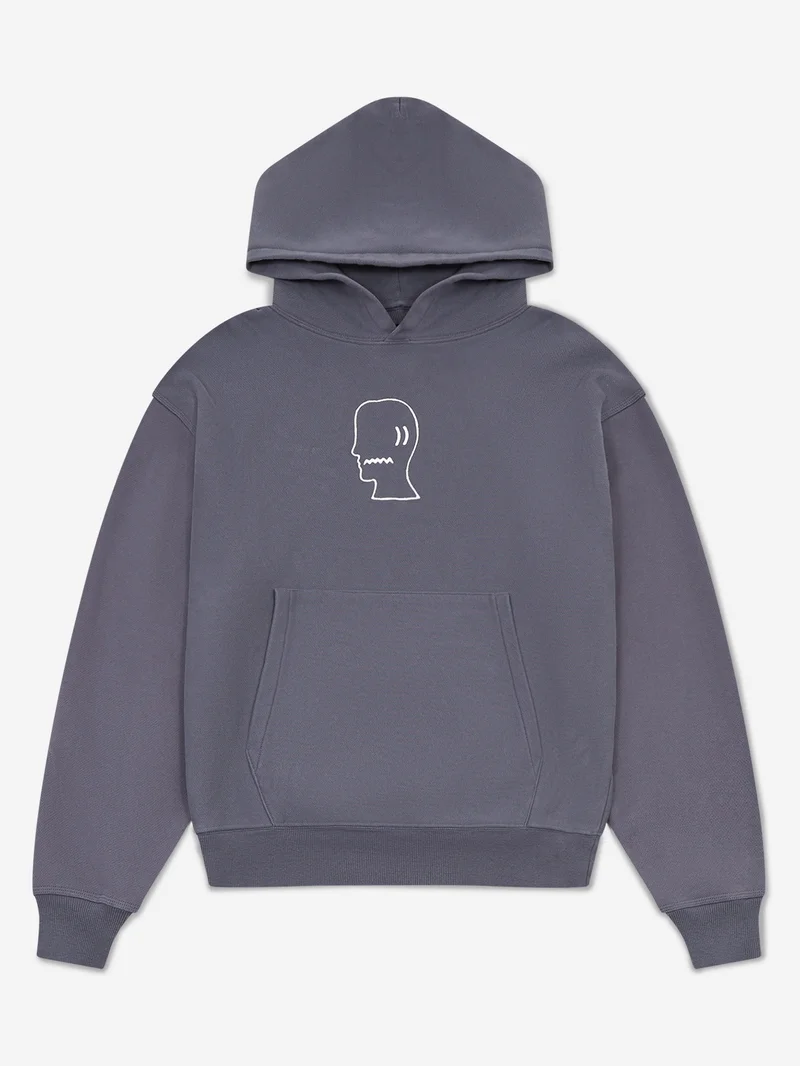Image of Brain Dead Logohead Hoodie - Slate