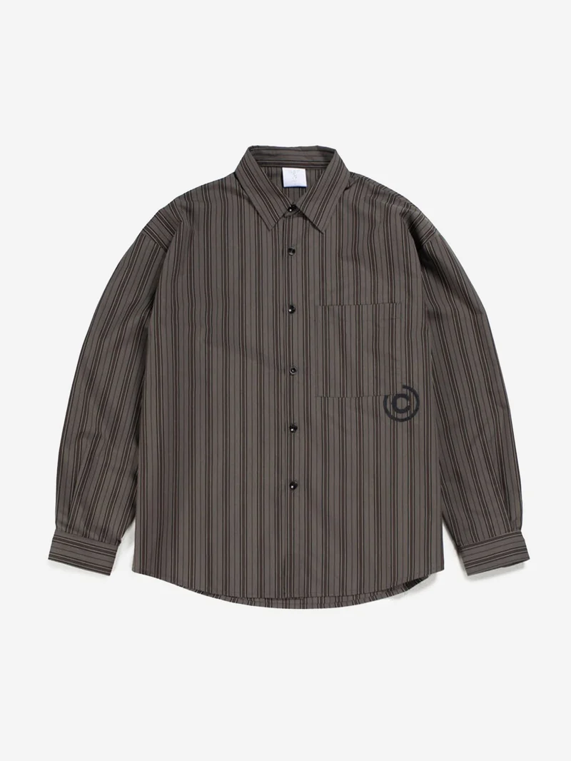 Image of Candice Kirwan Stripe Shirt - Grey