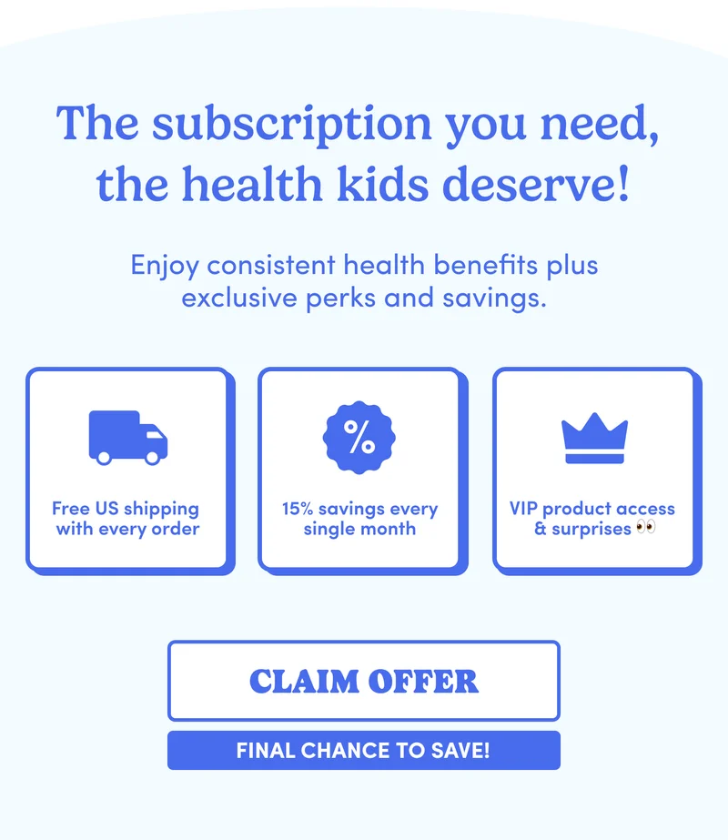 The subscription you need, the health kids deserve.