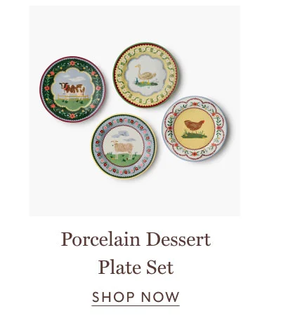 Porcelain Dessert Plate Set - Shop Now