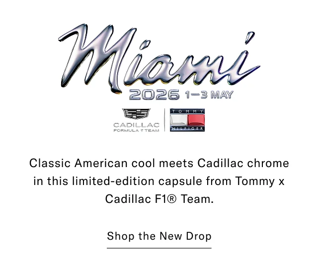 Classic American cool meets Cadillac chrome in the new race day collection. Shop the new drop