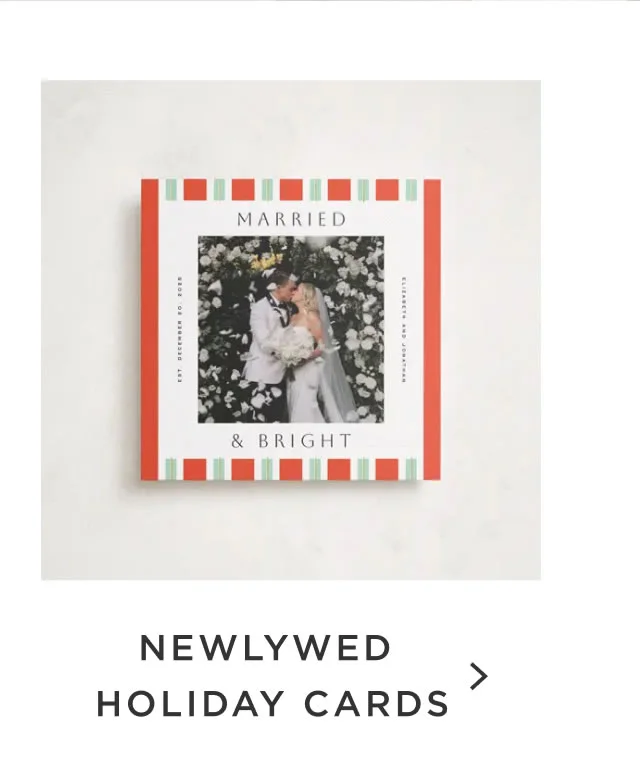 Newlywed Holiday Cards