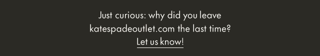 Let us know!