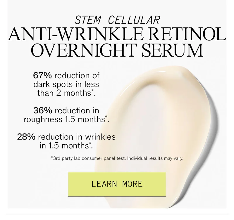 Anti-Wrinkle Retinol Overnight Serum Results