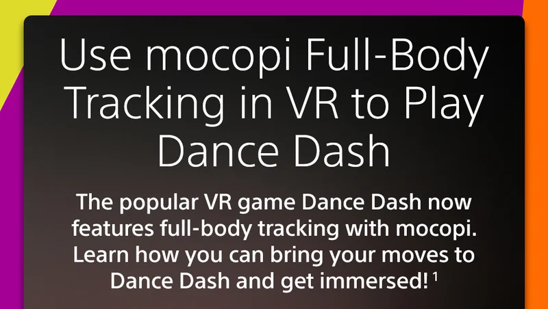 Use mocopi Full-Body Tracking in VR to Play Dance Dash