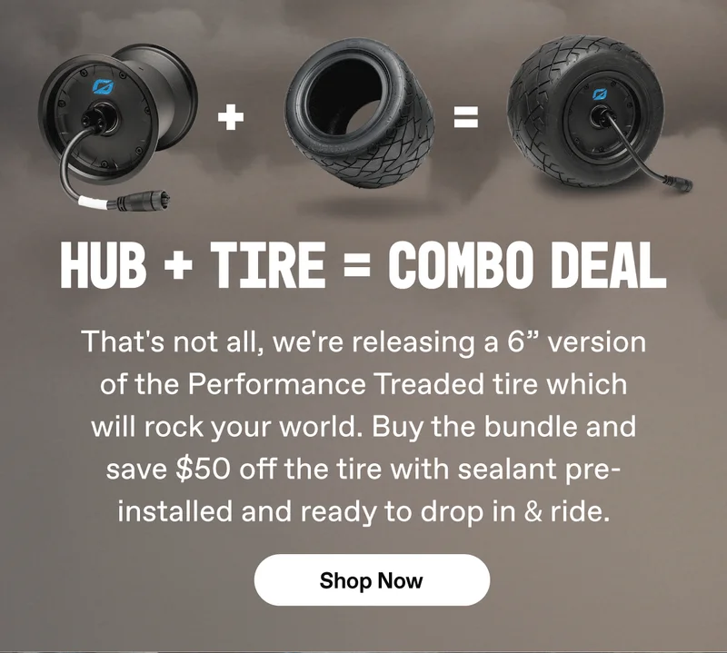 6 Inch Hub + Performance Tire