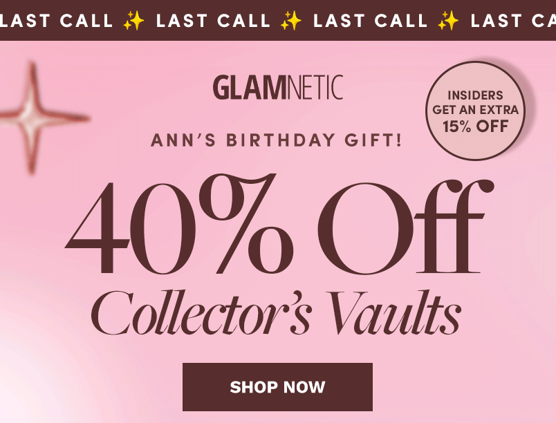Last Call: Get 40% off Collector's Vaults