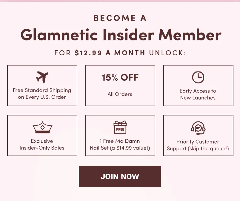 Become a Glamnetic Insider Member