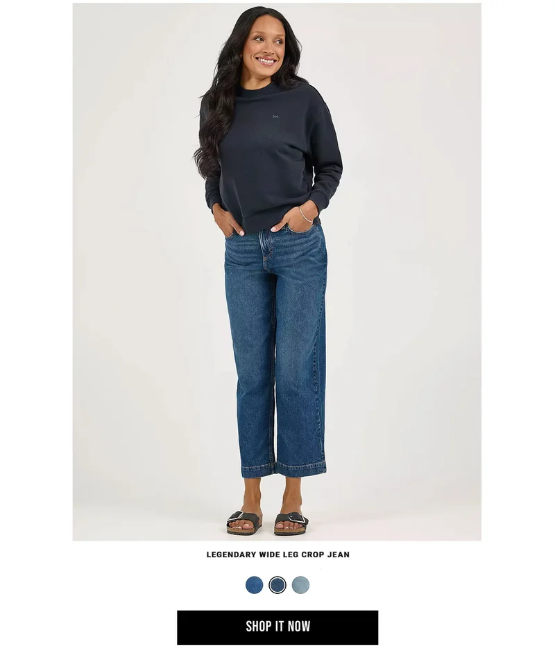 Legendary Wide Leg Crop Jean