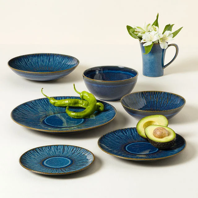 Deep Blue Ceramic Dinnerware