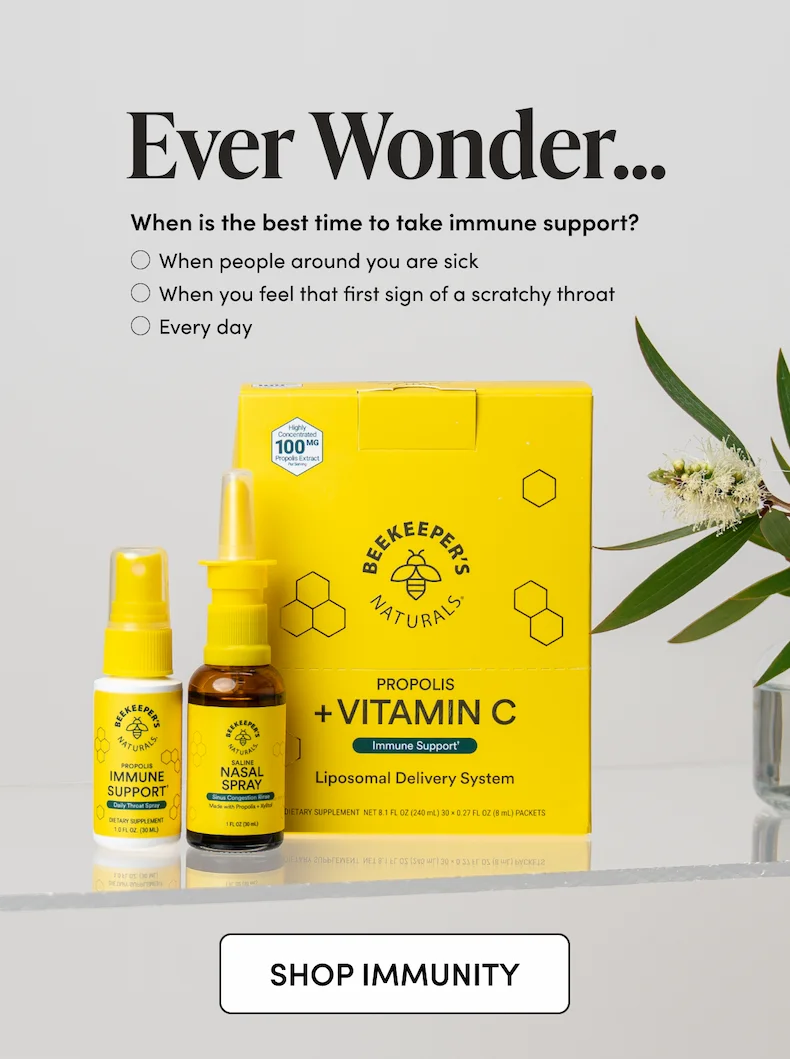 Ever Wonder… When is the best time to take immune support: when people around you are sick, when you feel that first sign of a scratchy throat, or every day?