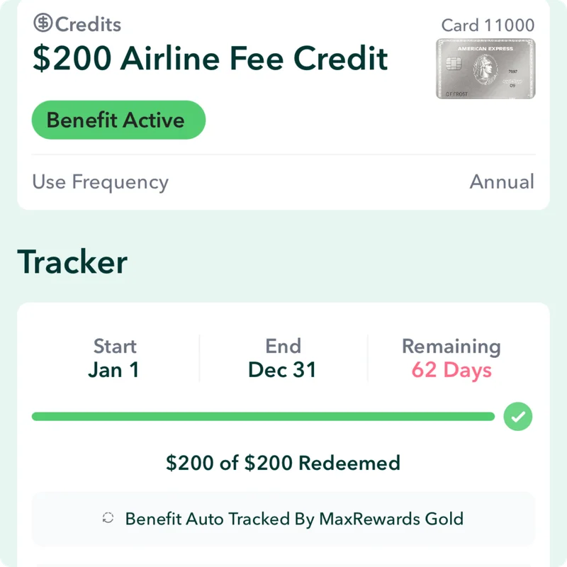The Benefits tracker