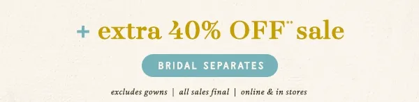 extra 40% off sale, party dresses and more