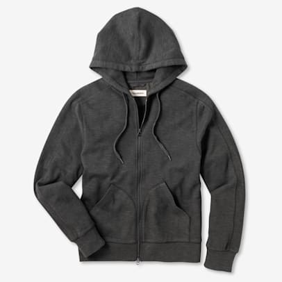 Stacked Rib Zip Hoodie