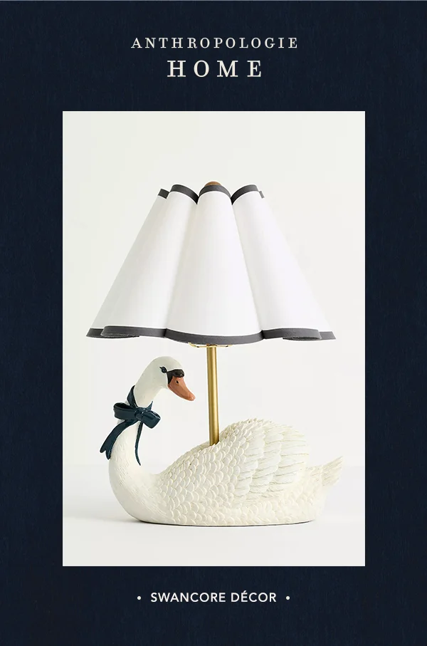 anthropologie home, swancore decor