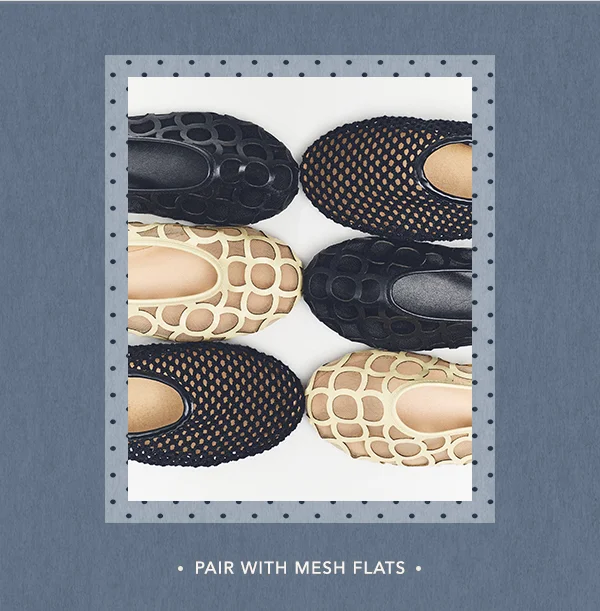 pair with mesh flats